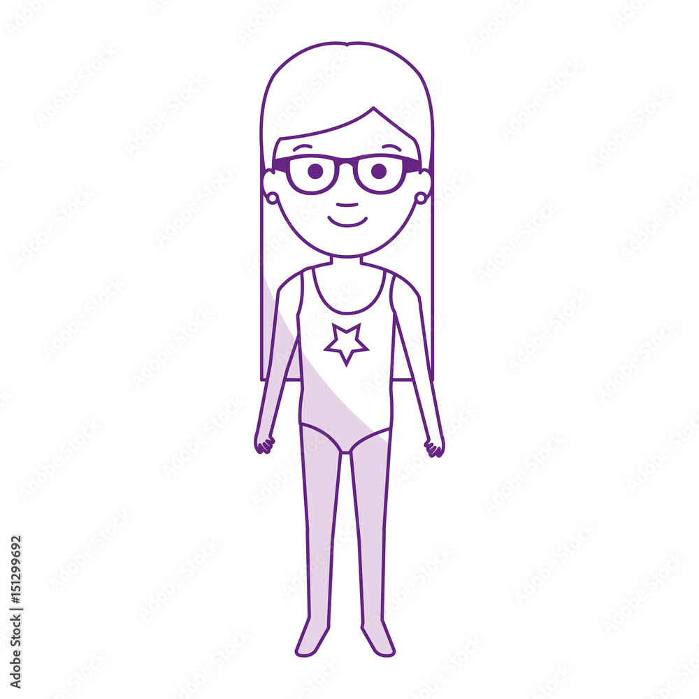 Little girl in beach dress vector illustration design Little girl in beach dress vector illustration design