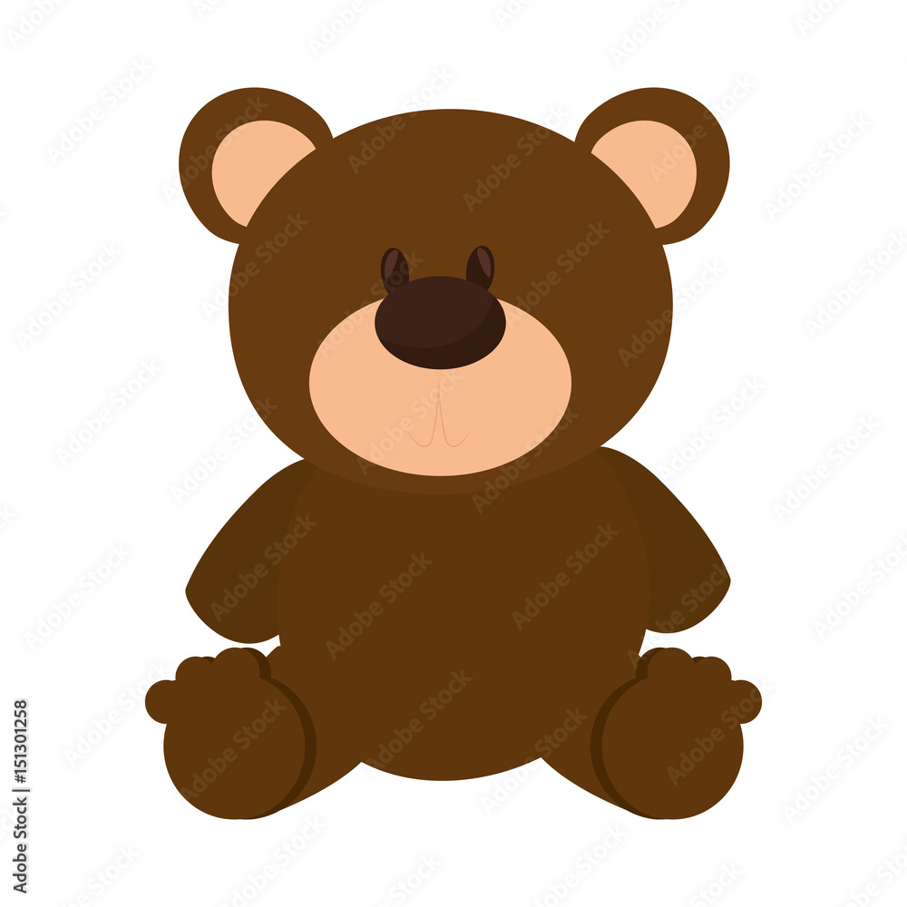 bear teddy isolated icon vector illustration design bear teddy isolated icon vector illustration design