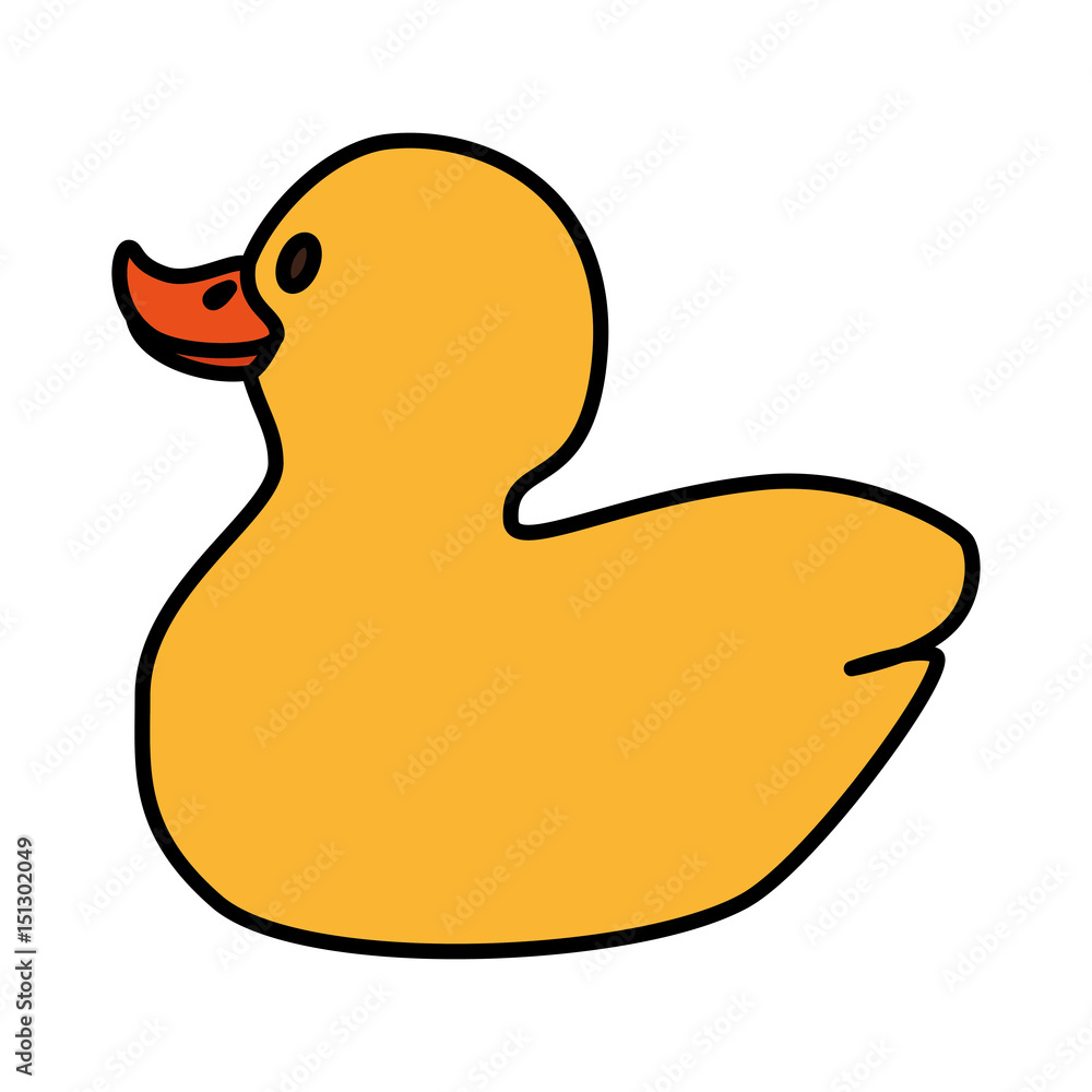 cute ducky toy isolated icon vector illustration design cute ducky toy isolated icon vector illustration design
