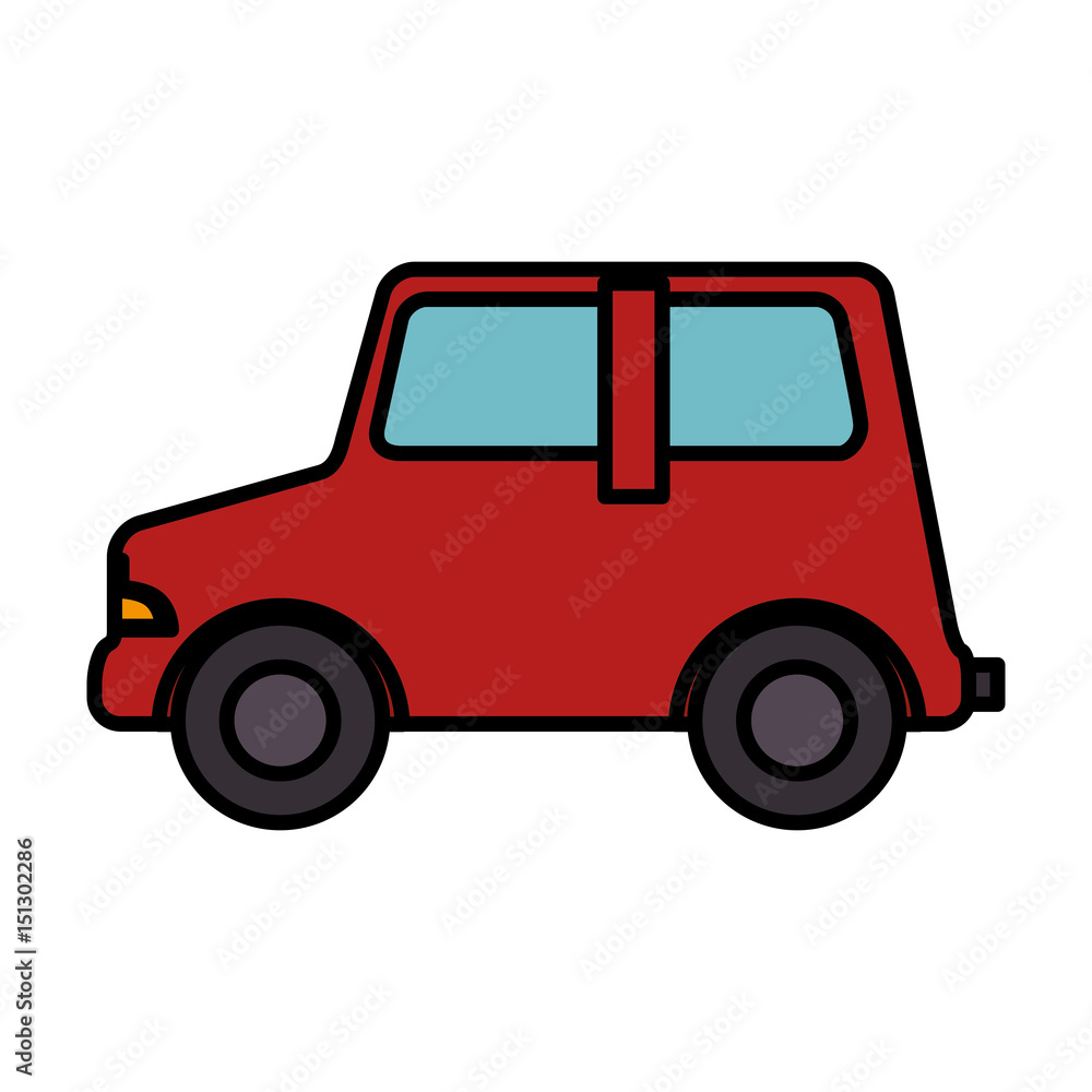 car vehicle isolated icon vector illustration design