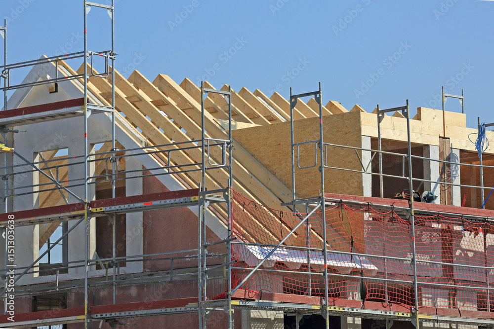 Naklejka premium building houses