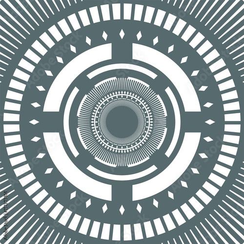 creative futuristic round tunnel