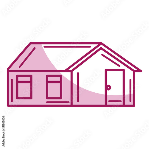 cute house exterior icon vector illustration design
