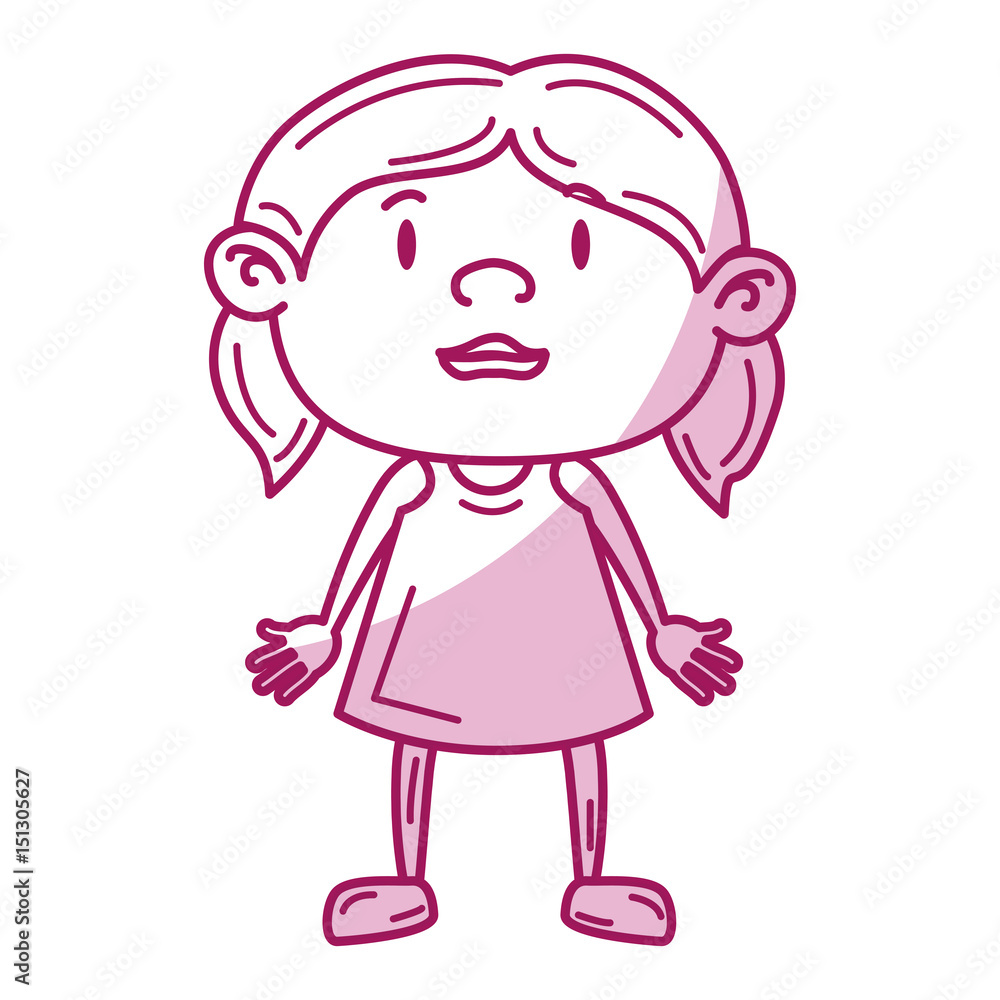 cute little girl character vector illustration design cute little girl character vector illustration design