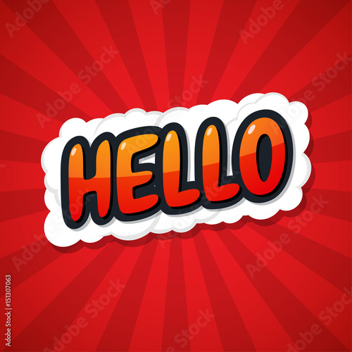 Hello. Message Poster Comic...