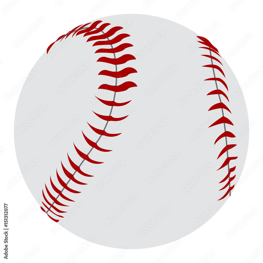 Isolated baseball ball on a white background, Vector illustration Isolated baseball ball on a white background, Vector illustration