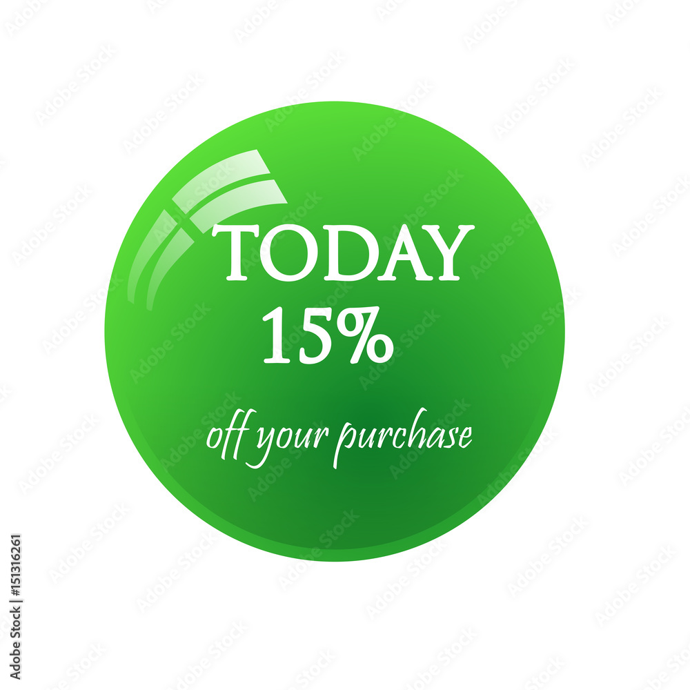 Sticker today 15% sale. Sticker today 15% sale.