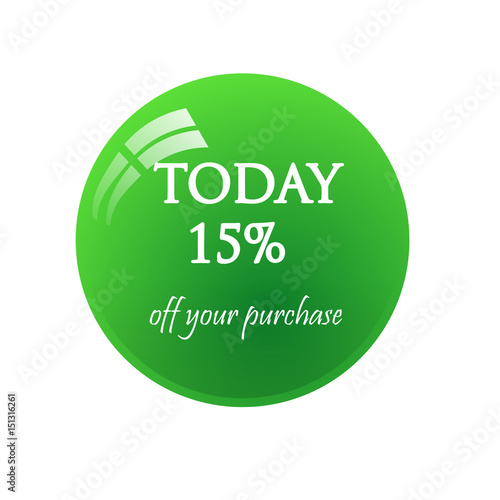 Sticker today 15% sale.