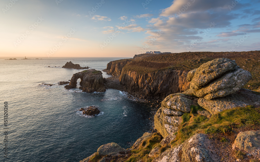 Fototapeta premium Land's End in Cornwall, UK