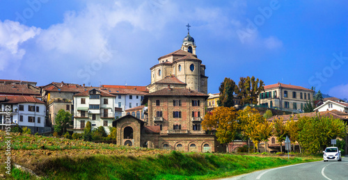 authentic medieval village Bubbio in Piedmont region of Italy