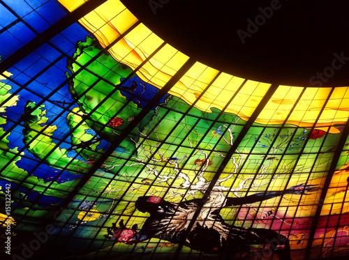 Colorful ceiling background