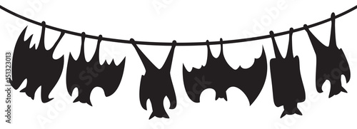 bats hanging