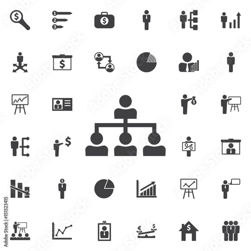 Company structure icon.