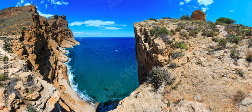Fototapeta Naklejka Na Ścianę i Meble -  Summer sea coast landscape (Spain).
