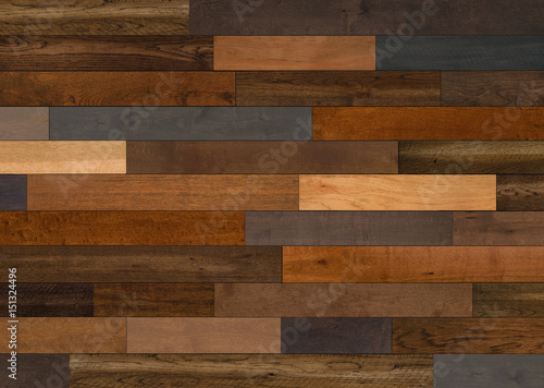 Mixed Species  Wood flooring pattern for background texture or interior design element