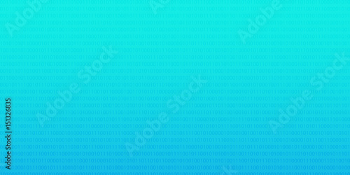 Blue binary computer code. Abstract Vector background.