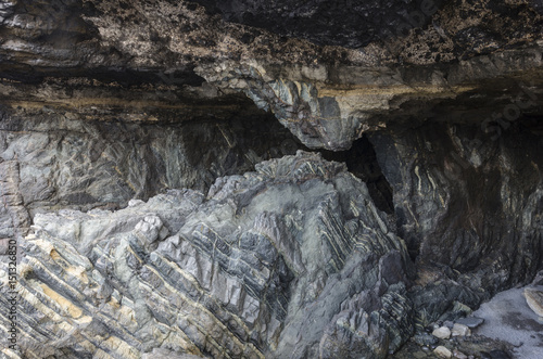 Beautiful scenery in the Ajuy Caves at Fuerteventura, Spain