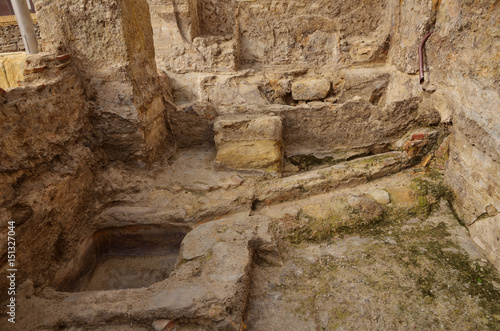 Roman baths in Spain, Caldes de Malavella photo