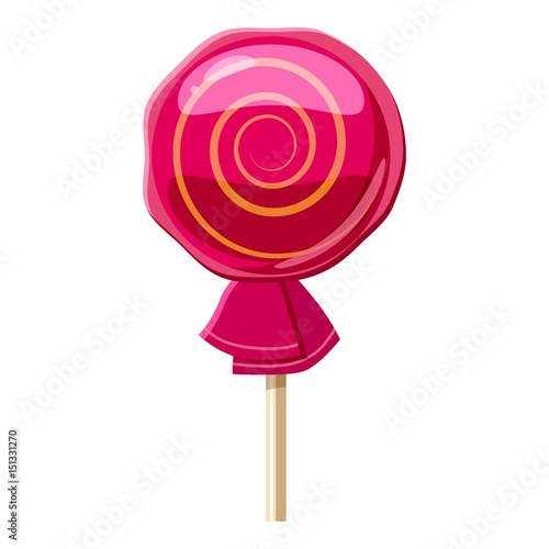 Lollipop icon, cartoon style