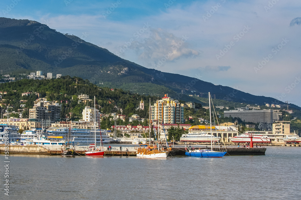 Ships in the bay of Yalta