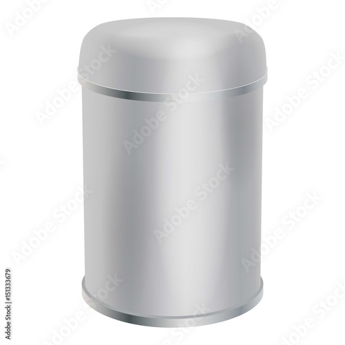Blank container cylinder shape mockup