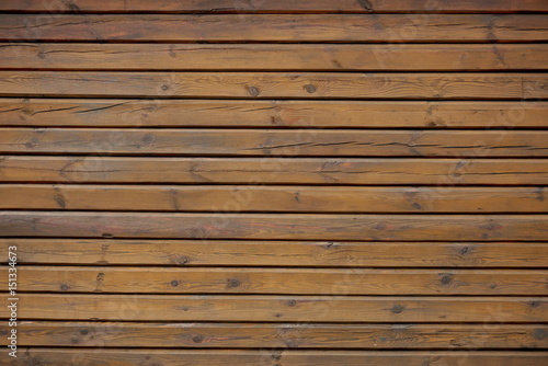 background or texture horizontal wood slats pine brown color