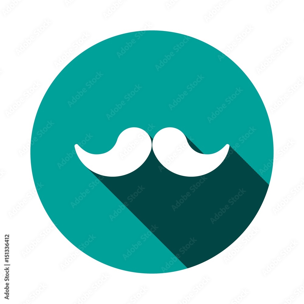 mustache icon stock vector illustration flat design mustache icon stock vector illustration flat design