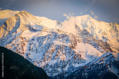 Mont Blanc sunset
