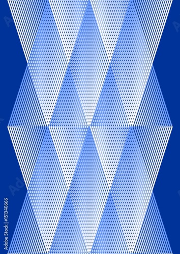 Overlay background in cubist style, white and blue design with grid structure