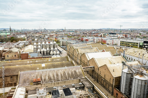 Photography panoramic views to dublin industrial zone