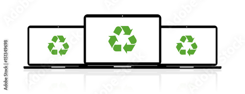 Laptop Banner - Recycling