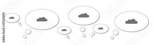 Gedankenblasen - Wolke