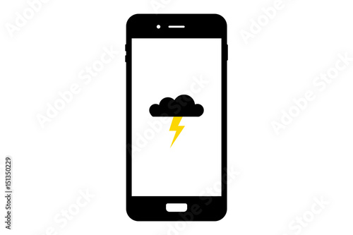 Smartphone - Gewitterwolke