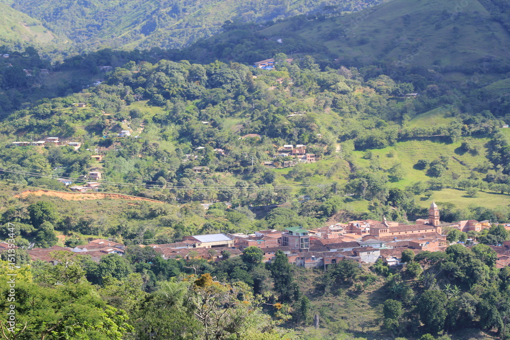 Panorámica del casco urbano. Ebéjico, Antioquia, Colombia.
