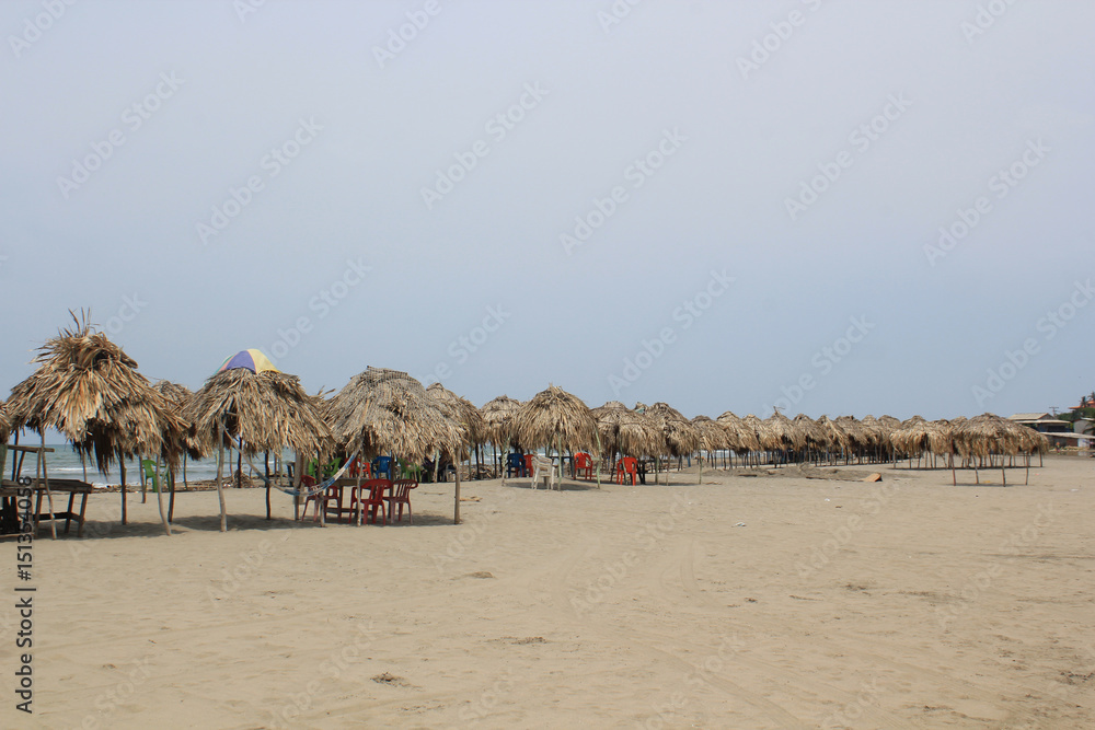 Paisaje marino. Puerto Colombia, Atlántico, Colombia. 