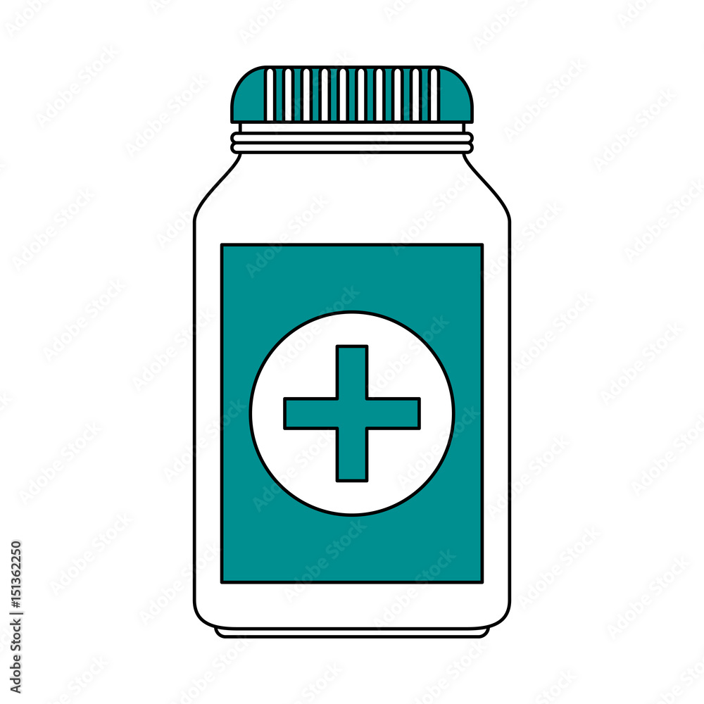 medication pills healthcare icon image vector illustration design partially colored medication pills healthcare icon image vector illustration design partially colored