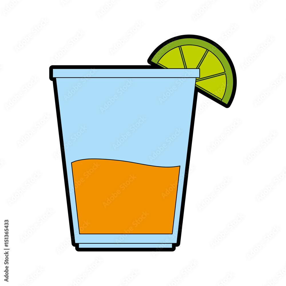 cocktail in garnished glass icon image vector illustration design cocktail in garnished glass icon image vector illustration design