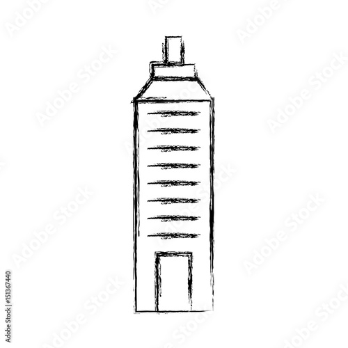 Urban building tower vecotr illustration graphic design