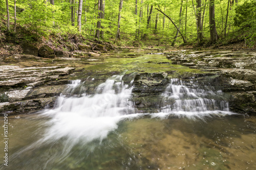 Indiana Stream with Waterfall - Putnam County
