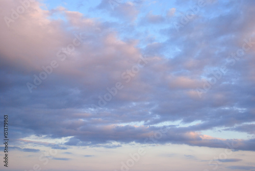 Lightly Colored Soft Morning Sky