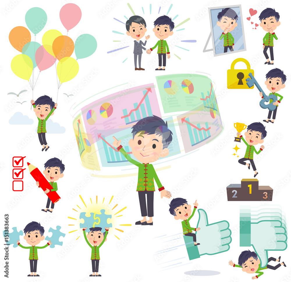 Chinese ethnic clothing man success & positive Chinese ethnic clothing man success & positive