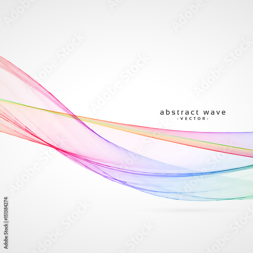 stylish vector smooth wave background