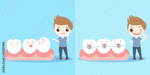 boy with tooth
