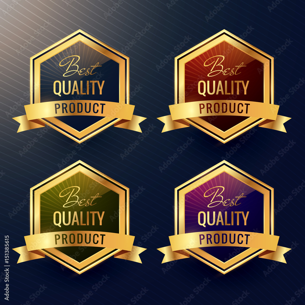 four best quality product label design vector