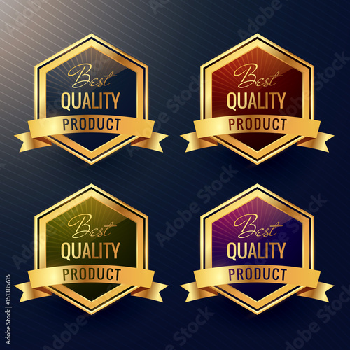 four best quality product label design vector