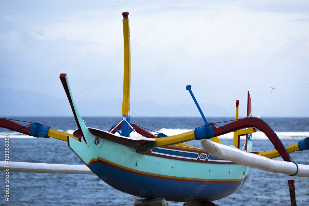 Prahu Sailing Boat, Sanur, Bali, Indonesia