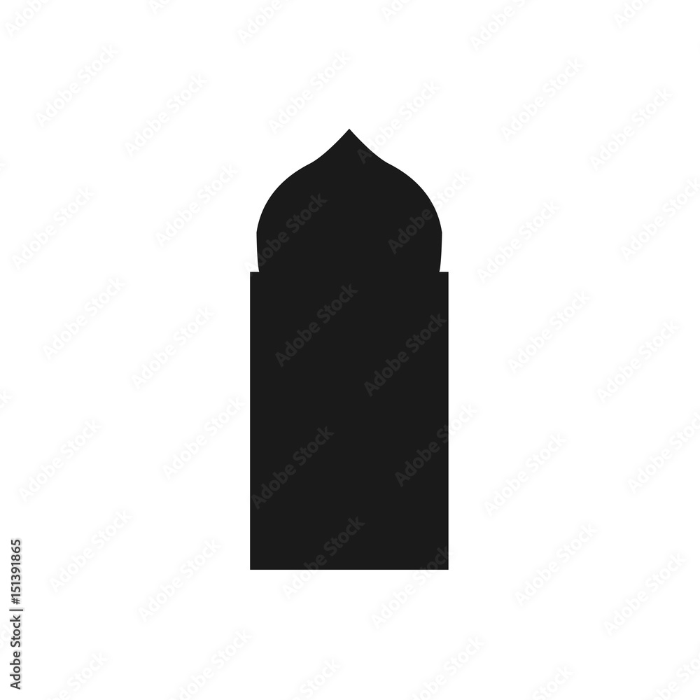 Arabic arch windows and doors , vector silhouettes Arabic arch windows and doors , vector silhouettes