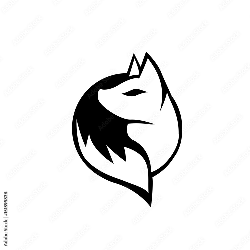 Obraz premium circle fox