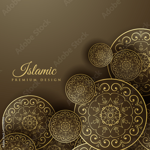 islamic background with mandala decoration