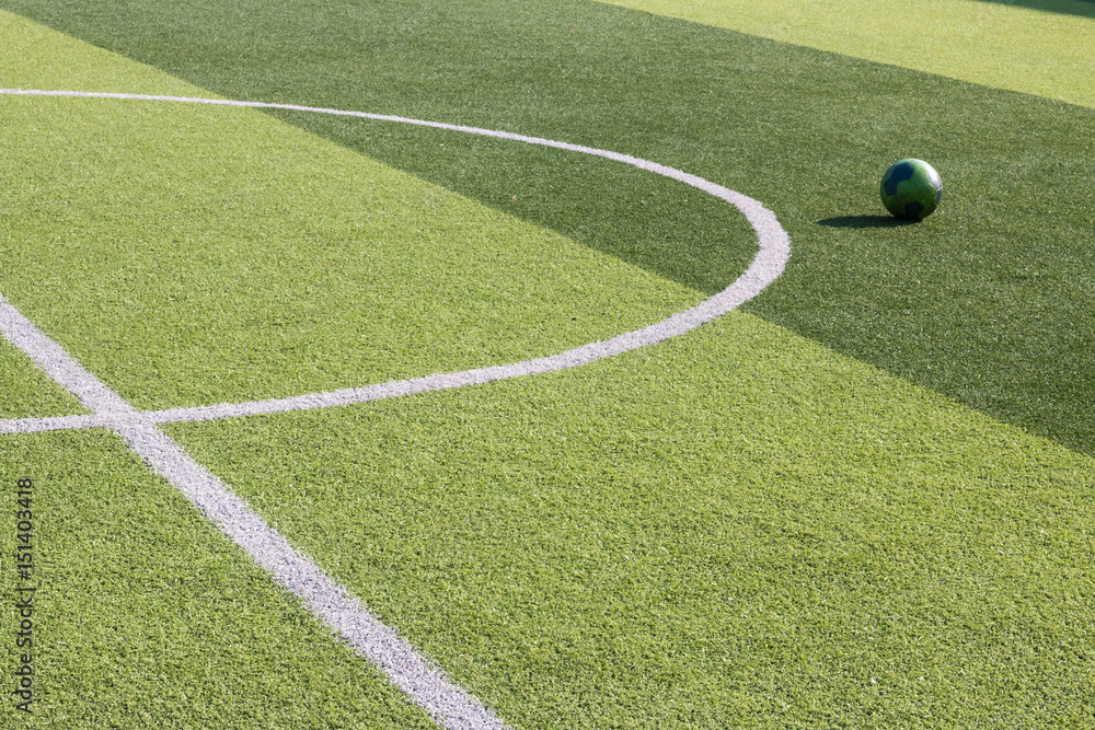 Obraz premium artificial grass football field